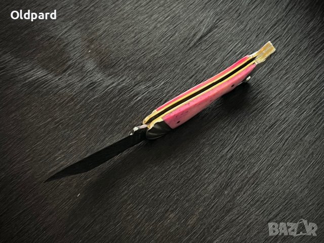 Колекционерски, удобен сгъваем джобен нож. Small Leg Knife Hot Pink (RR971), снимка 7 - Ножове - 42905557