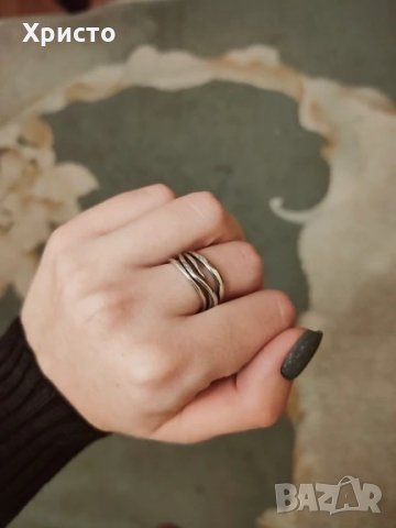 Сребърен пръстен за жени - 925, снимка 3 - Пръстени - 31396192