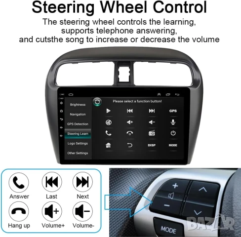 Мултимедия за Mitsubishi, Mirage, Attrage, Space Star, Dodge Attitude, Навигация, с Android, Андроид, снимка 5 - Аксесоари и консумативи - 51274019