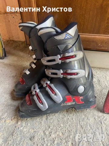 Детски ски комплект:ски,щеки и обувки, снимка 2 - Зимни спортове - 50753587