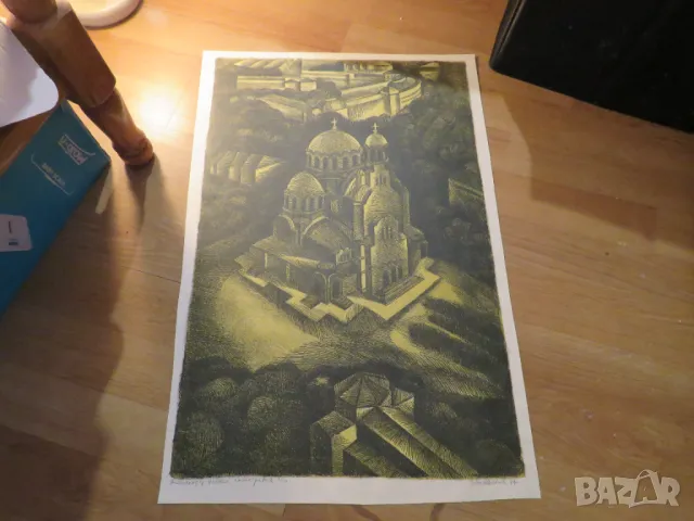 Голяма Стара картина - Александър Невски  - рисувана 1977 г. църква катедрала