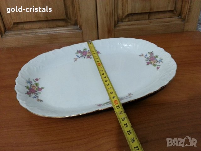 Полски порцелан плато елипса поднос, снимка 3 - Антикварни и старинни предмети - 35078267
