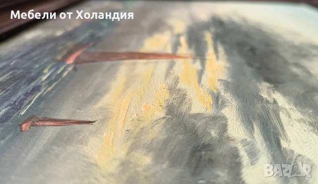 Морски пейзаж с дървена рамка, снимка 5 - Картини - 56038373