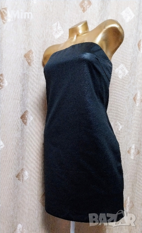 MANGÒ L Черна корсетна рокля, снимка 5 - Рокли - 44610643