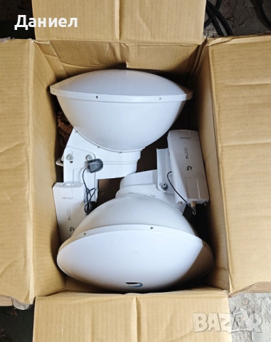 5Ghz 1Gbit/s+ WiFi bridge Ubiquiti AirFIBER 5X HD (x2), снимка 2 - Мрежови адаптери - 54071497