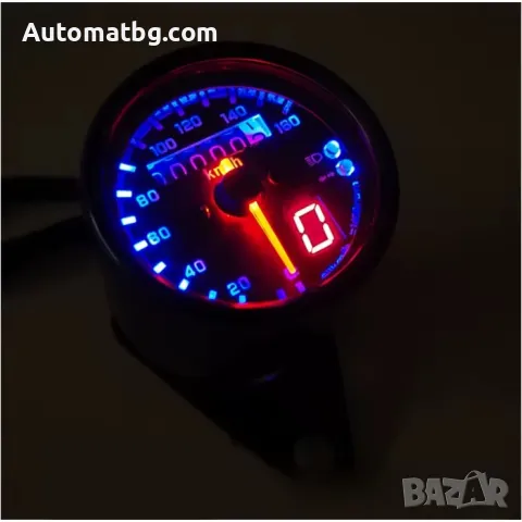 Километраж за мотоциклет Automat, Универсален, И дигитален екран, До 180 км/ч , снимка 2 - Аксесоари и консумативи - 49624251