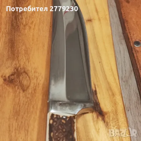 Ловен нож много масивен с дръжка от рог на Елен. Нов!, снимка 17 - Ножове - 49909680