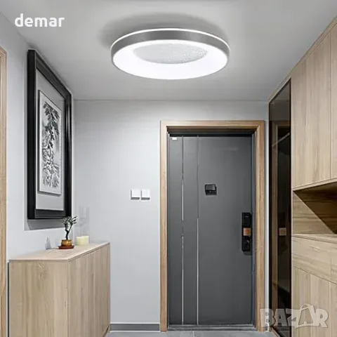 Кръгъл LED плафон 30 см с регулируема светлина, снимка 7 - Други стоки за дома - 56330043