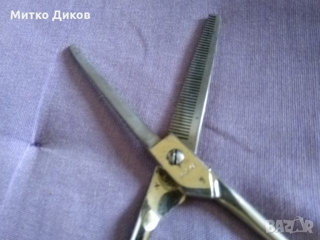 Фризьорска ножица за филиране- Solingen Mreka 170х70мм, снимка 3 - Машинки за подстригване - 34302669