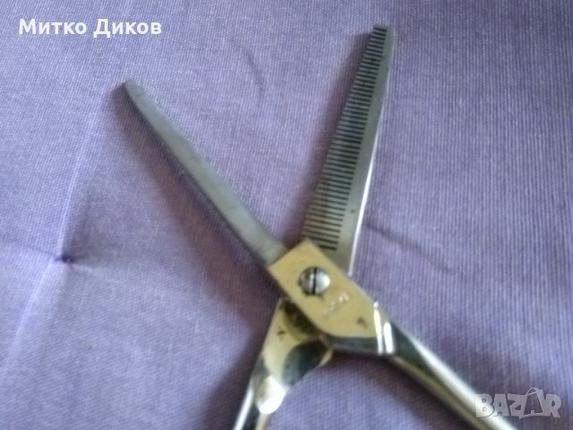 Фризьорска ножица за филиране- Solingen Mreka 170х70мм, снимка 3 - Машинки за подстригване - 34302669