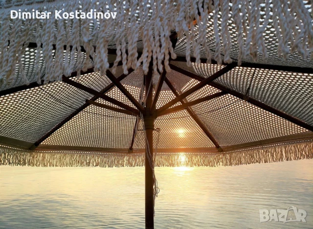 Плетени памучни покривала за чадъри в бохо стил - Плаж, ресторант , градина или бийч бар