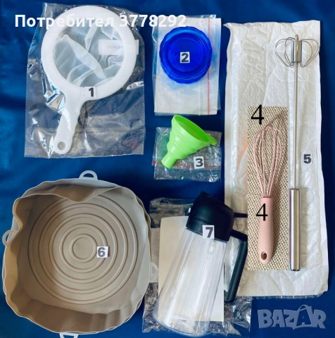 Лот кухненски помощници. От № 1 до 7.Сборна цена 36лв,предлагам ги за 30лв,подарък № 8,може по избор