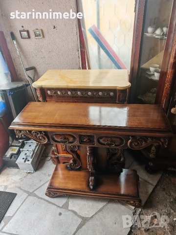 Барокова конзола с огледало , снимка 7 - Секции и витрини - 53980197