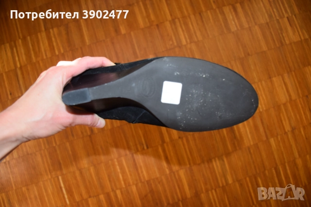 Чисто нови дамски кожени ботуши от Италия, велур, снимка 10 - Дамски ботуши - 52115910
