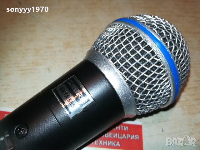 shure beta sm58s-profi microphone-внос швеицария, снимка 5 - Микрофони - 32113294
