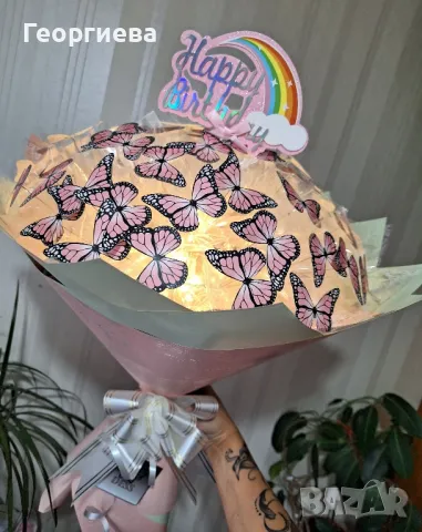Светещи,ръчно изработени букети "DESS" 🦋💐, снимка 7 - Други - 49420084