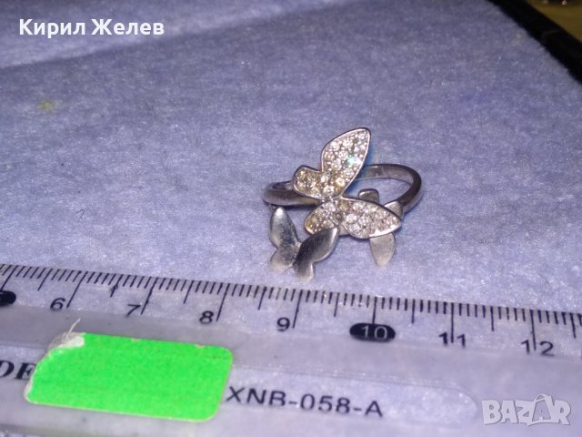 ФИГУРАЛЕН ФЕШЪН АРТ СРЕБЪРЕН ПРЪСТЕН ПЕПЕРУДИ СРЕБРО 925 с ФАСЕТИРАНИ БЛЕСТЯЩИ ЦИРКОНИ 27323, снимка 10 - Пръстени - 39547513