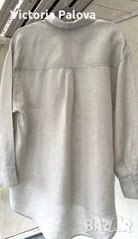 Ленена риза OYSHO овърсайз Испания