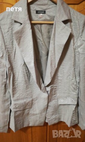 елегантен костюм сребрист цвят