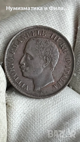 Монета 1 чентезимо  1904 година Италия