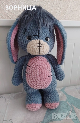 Плетена играчка магаренцето Йори 