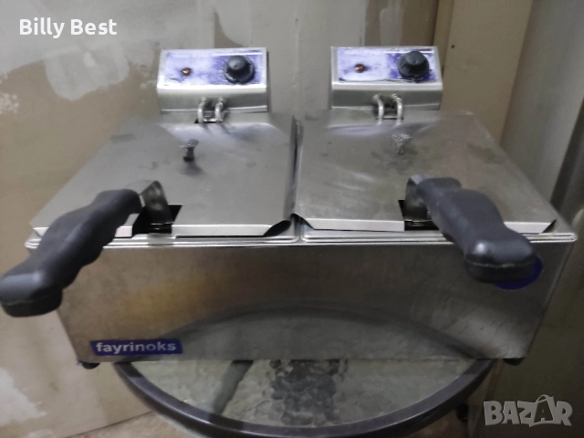 двойно фритюрник професионал, снимка 2 - Обзавеждане на кухня - 52131150