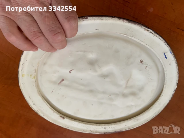 ПАНО ФИГУРА БЯЛА КЕРАМИКА ОТ 70-ТЕ НА МИНАЛИЯ ВЕК РЕЛЕФ, снимка 7 - Пана - 51091634