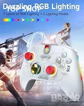 безжичен контролер EasySMX X15 2.4G за компютър/Android/Steam/Switch/IOS, снимка 5 - Аксесоари - 48777035