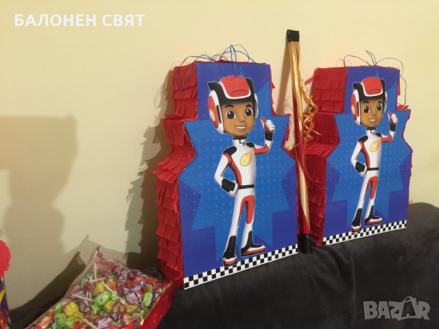 -36% Пинята Пламъчко и машините - обемна фигура, снимка 4 - Стоки за близнаци - 35404611