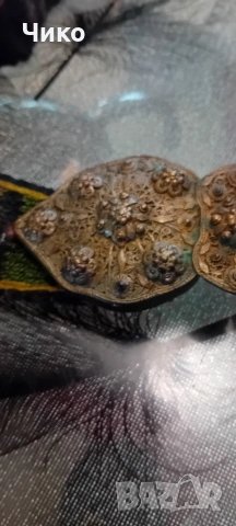 Старинен женски чапраз със колан, снимка 6 - Антикварни и старинни предмети - 53190160