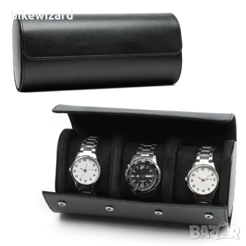 Калъф за 3 часовника, преносим, ​​изкуствена кожа НОВ