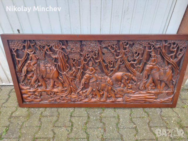 Много красива картина за стена- дърворезба , снимка 8 - Други ценни предмети - 40834291