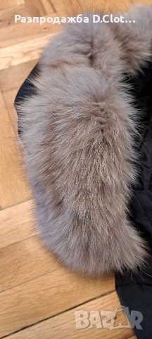 Calvin Klein дамско яке с гъши и естествен косъм на качулката , снимка 4 - Якета - 52650191