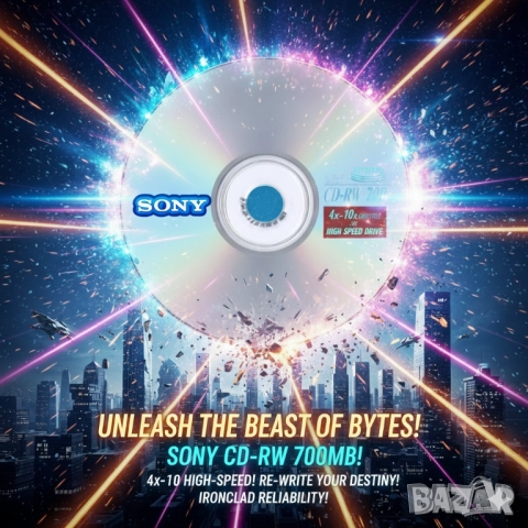 cd-rw sony 700mb 4x-10x high sped, снимка 3 - USB Flash памети - 50414919