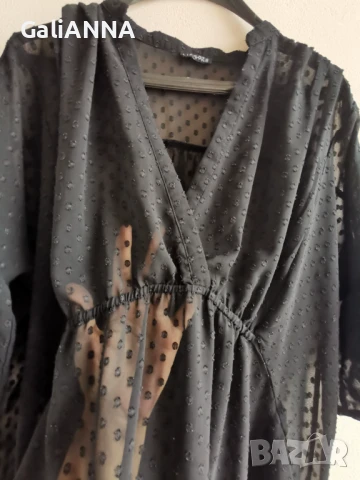 СТРАХОТНА ЕФИРНА РОКЛЯ 3XL-4XL, снимка 3 - Рокли - 51009809