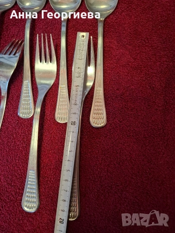 Вилица и лъжица от неръждаема стомана., снимка 4 - Прибори за хранене, готвене и сервиране - 53100783