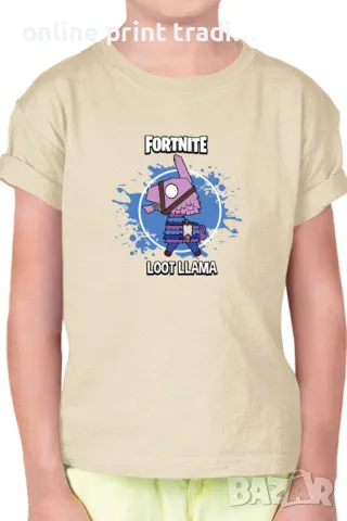 Детска тениска Фортнайт Fortnite Loot Lama Llama, снимка 16 - Детски тениски и потници - 48523323