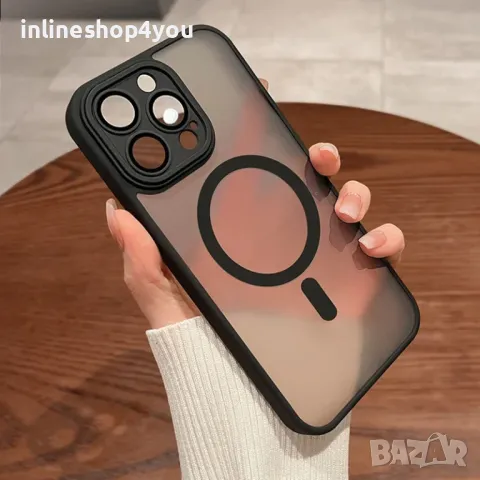 Матов MAGSAFE Кейс за Apple iPhone 16 Pro Max със защита на камерите