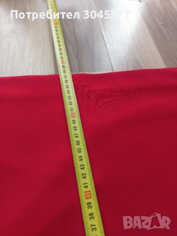 Костюм червен, жакет/сако + пола, от креп-жоржет, снимка 4 - Костюми - 39715666