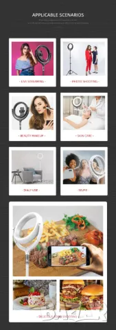 Професионална ринг лампа за миглопластика и грим / Ринг лампа с трипод, снимка 7 - Друго оборудване - 42613872