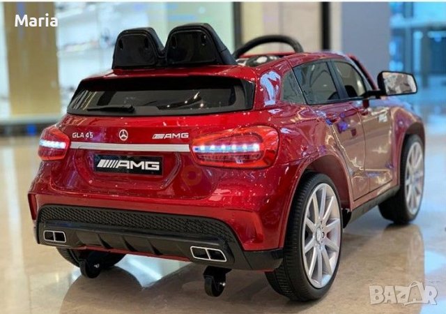 Акумулаторен джип Mercedes GLA45 12V батерия,MP3, с меки гуми с Кожена седалка, снимка 9 - Детски велосипеди, триколки и коли - 39001281