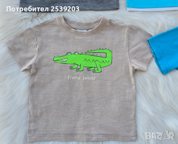 Детски тениски Zara FOX и други 9-12 месеца, снимка 5 - Бебешки блузки - 51057050