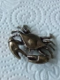 Бронзова малка фигурка на рак 52493, снимка 1