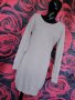Бледо светло лилава зимна блуза туника плетиво ХЛ, снимка 4