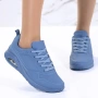 Сини дамски маратонки с въздушна камера D9157-8 Dark blue, снимка 3