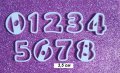 3,5 см Цифри Числа  пластмасови резци форми за тесто фондан украса торта декор, снимка 1 - Форми - 34443622