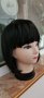 Нова черна перука от естествена коса перука от човешки косъм 30 см Боб стил - мод.16, снимка 6