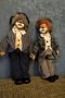 Двойка порцеланови клоуни ръчна изработка , снимка 1 - Колекции - 34067123