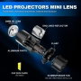 H4 LED мини проектори с интегрирани лупи, подходящи за фарове с прозрачно стъкло., снимка 5