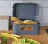 Стилна и практична кутия за хляб с прозорец Kitchen club, снимка 1